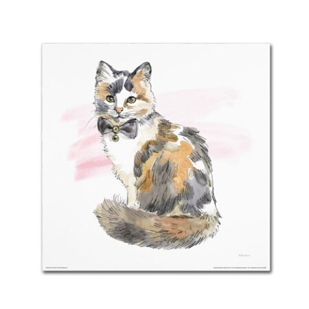 Trademark Fine Art Beth Grove 'Fancy Cats II Watercolor' Canvas Art, 18x18 WAP01478-C1818GG